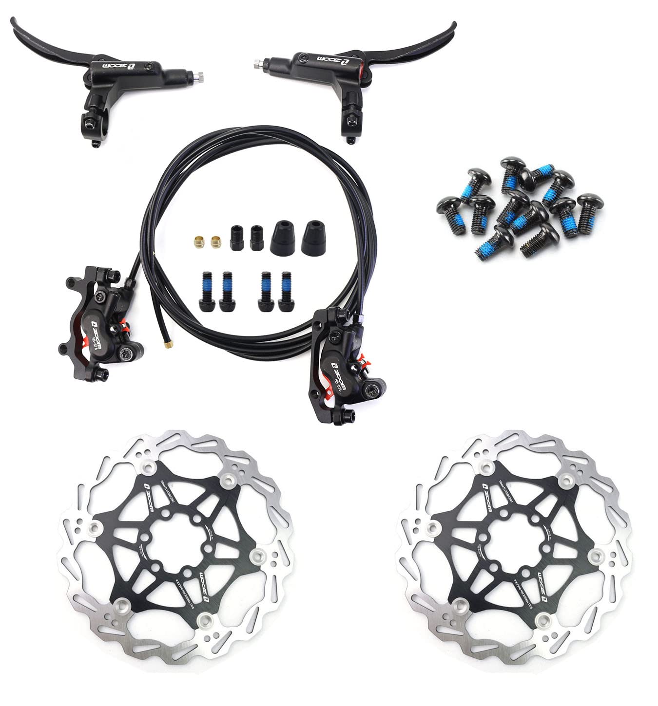 Amazon.com: DEYING Zoom 4-Piston MTB Hydraulic Disc Brake Set/w